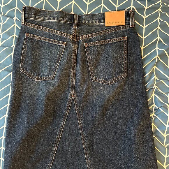 Denim Forum "The 90s" Midi Denim Skirt - Picture 3 of 3